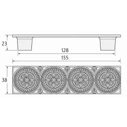 Ručka MEZZO / Nikel patina
