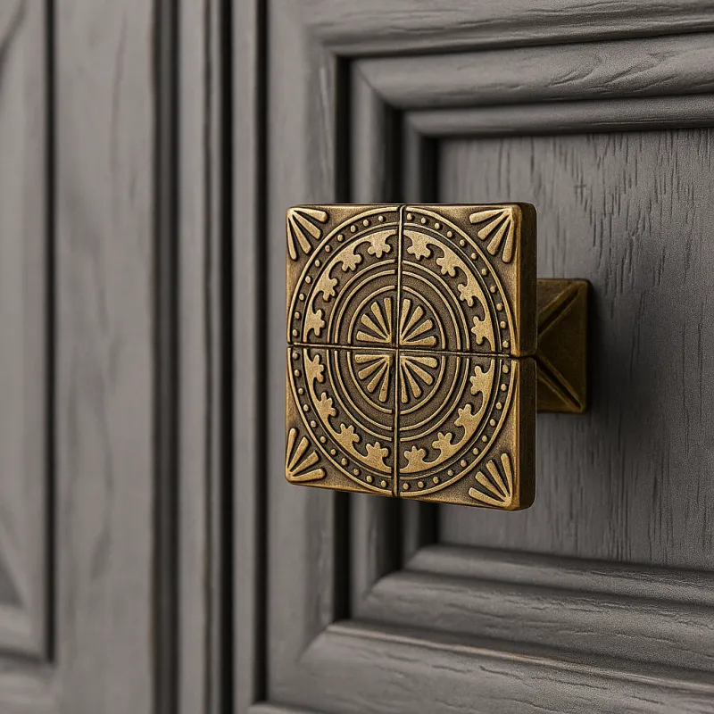 Gumb MEZZO / Patinirani mesing