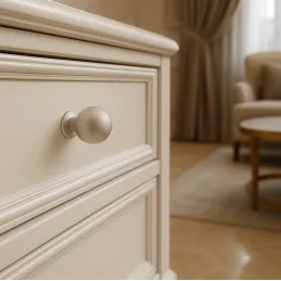 Gumb BALL 24 mm / Nikel saten