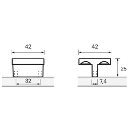 Ručka MESSANA / sjajni krom