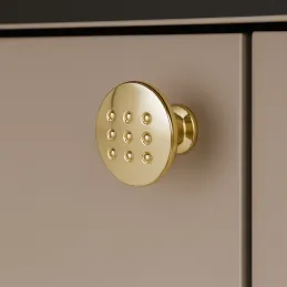 Ručka knopka VISTA Slim / Sjajno zlatna