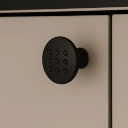 Ručka knopka VISTA Slim / Crna mat