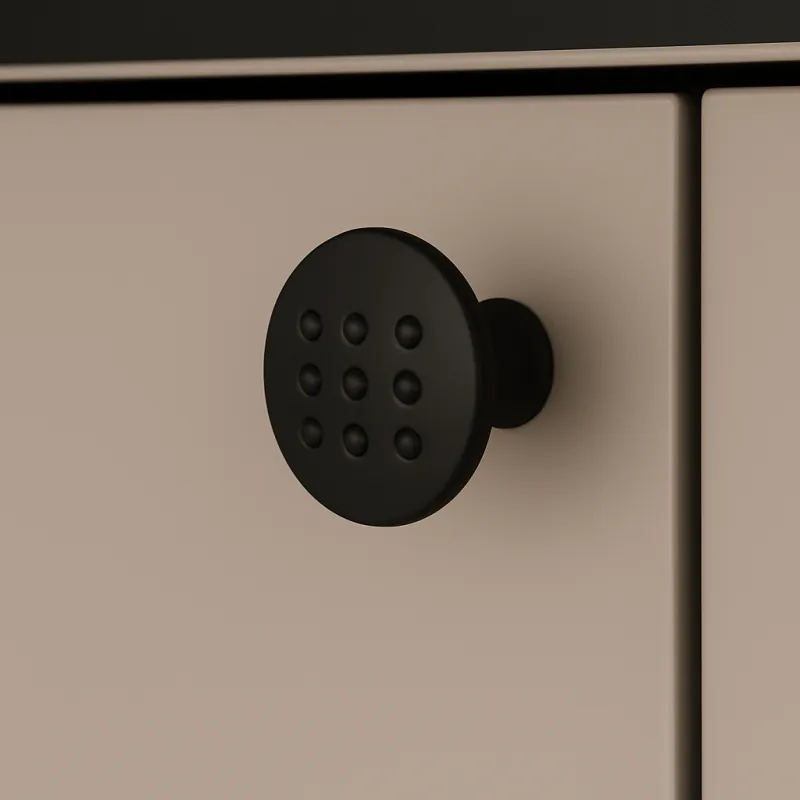 Ručka knopka VISTA Slim / Crna mat