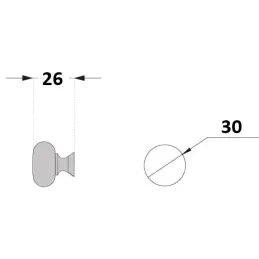 Ručka VIGOR / sjajni krom