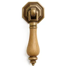 Ručka WOODY / Patina bakra - drvo