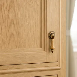 Ručka WOODY / Patina bakra - drvo