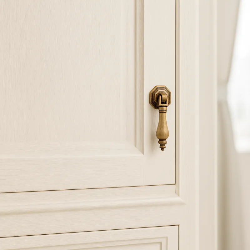 Ručka WOODY / Patina bakra - drvo