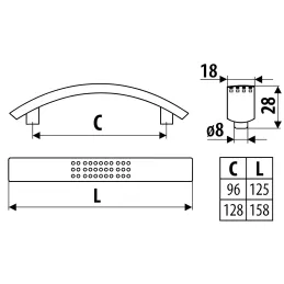 Ručka FUSION / Sjajni krom