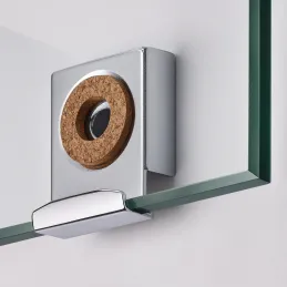 Set od 4 držača za staklo i ogledalo RING / Sjajni krom