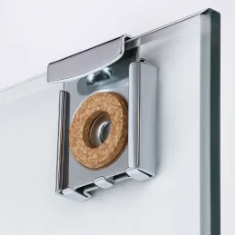 Set od 4 držača za staklo i ogledalo RING / Sjajni krom