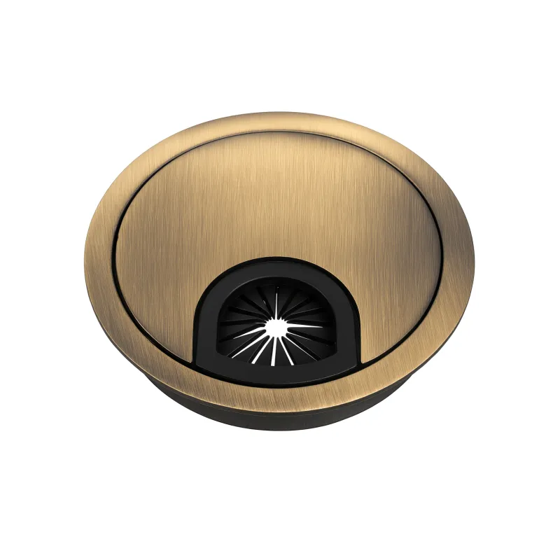 Prolaznica za kabele LINDA 60 / Starozlatno brušena