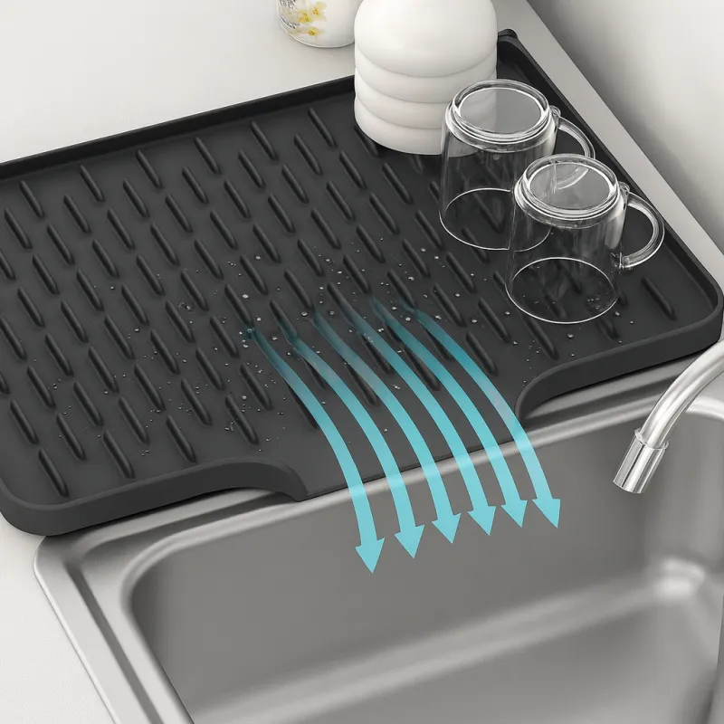 Silikonski ocjeđivač za suđe ROBUS / Antracit