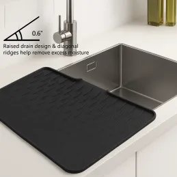 Silikonski ocjeđivač za suđe ROBUS / Antracit