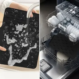 Silikonski ocjeđivač za suđe ROBUS / Antracit