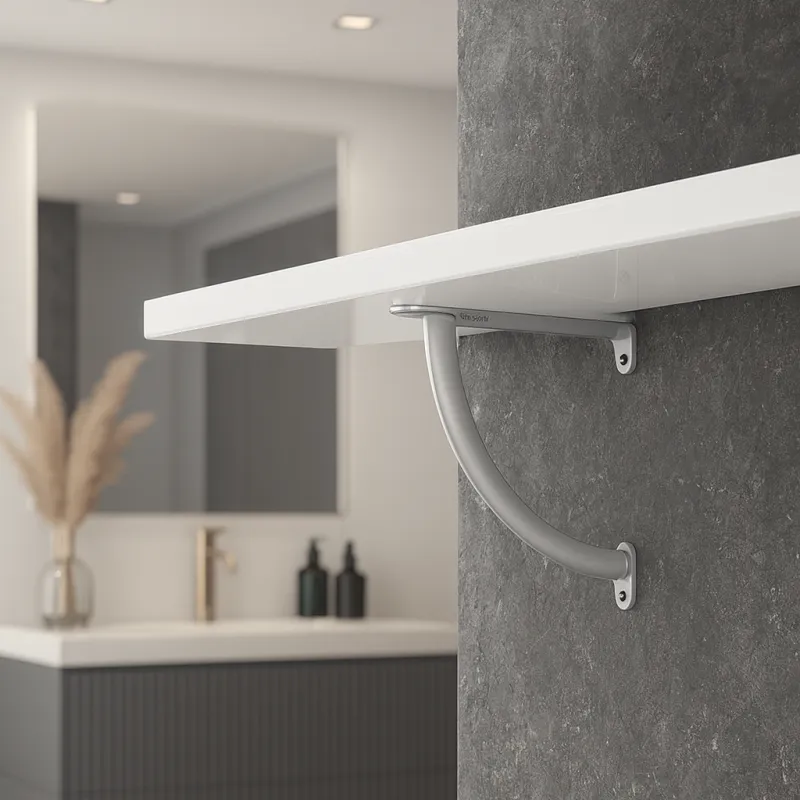 Držač police KIRA 190 / Matirani krom