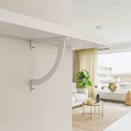 Držač police KIRA 132 / Mat bijela