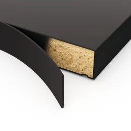 ABS rubna traka Vulkano crna mat / U12000XM