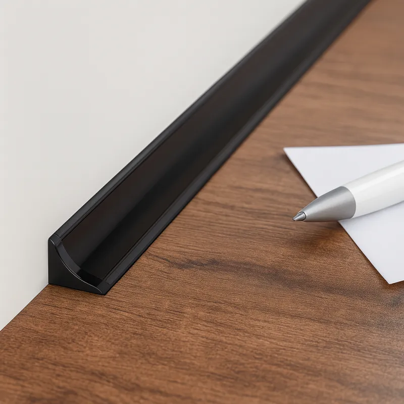 Tesnička letvica SLIM LINE / Crna sjajna