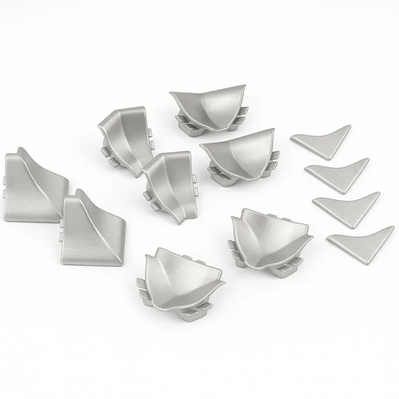 Set završetaka za brtvenu letvicu SLIM LINE / Nehrđajući čelik