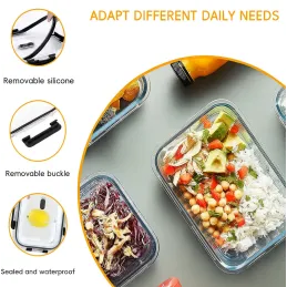 Staklena posuda za hranu GENIUS 1,04L s poklopcem / Prozirna