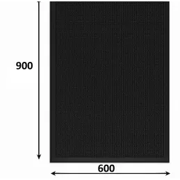 Ulazna otirač 3D NETT 600 x 900 / Crna