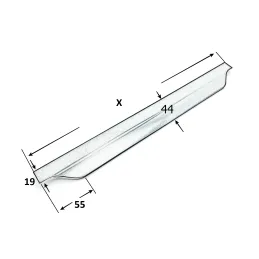 Profilna ručka DINO / Crna