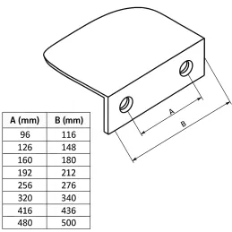 Ručka za rub vrata AVANTI / Brušeni mesing