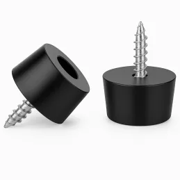 Set od 8 komada gumenih klizača s vijakom 8 mm / Crna