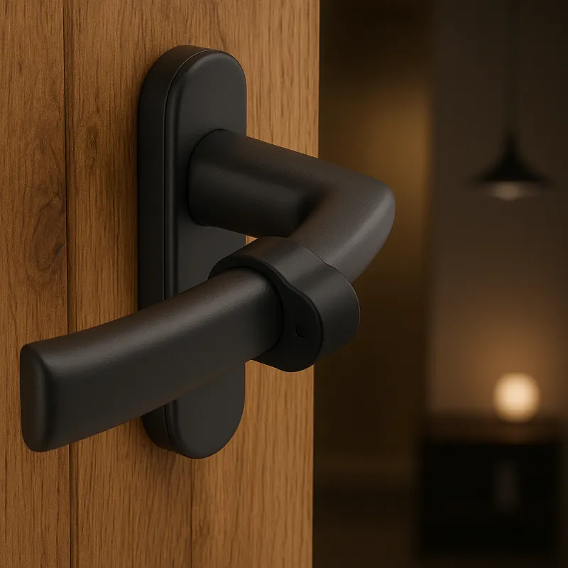 Plastični prigušivač za kvaku / Crna