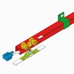 Gornja tračnica za klizna vrata / Eloxirani aluminij
