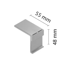 Pričvršćivanje aluminijske pokrovne letvice - stropno