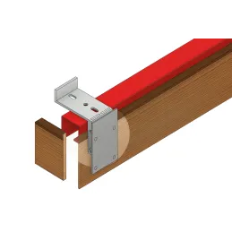 Element za pričvršćivanje drvene pokrovne letvice