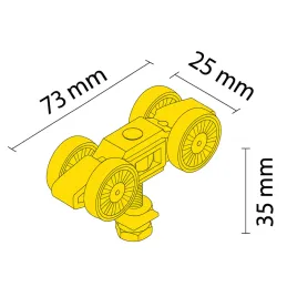 Gornji kotačić LIDER 50kg