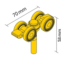 Gornji kotačić STANFOLD