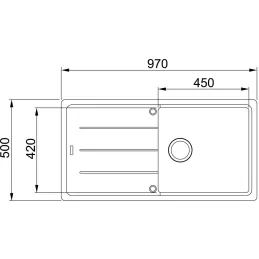 Kameninški sudoper Franke BFG 611