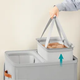 Košara za rublje MYSTIC 170L / Siva