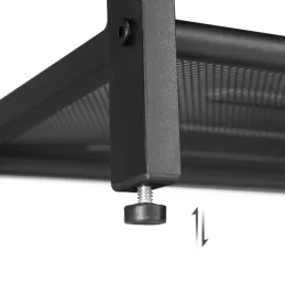 Ormarić za cipele s taburetom VIANO 800 / Crna mat - vintage drvo