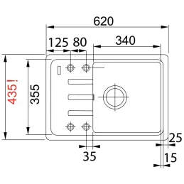 Kameninški sudoper Franke BSG 611-62