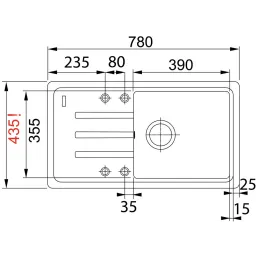Kamenin sudoper Franke BSG 611-78/39