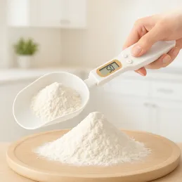 Kuhinjska žlica s LCD zaslonom i vagom ELECTRA / Bijela