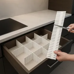 Set od 4 organizatora za ladicu / Bijela