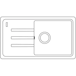 Kuhinjski sudoper od kamenine Franke BSG 611-78/39