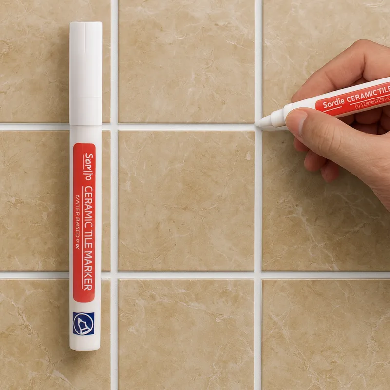 Olovka za popravak pločica i fuga / Bijela