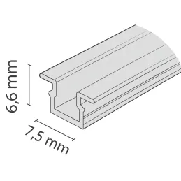 Gornji - donji vodilica za frezanje FAST R / Aluminij