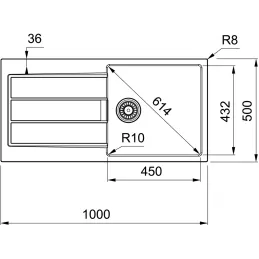 Tectonit sudoper Franke S2D 611-100