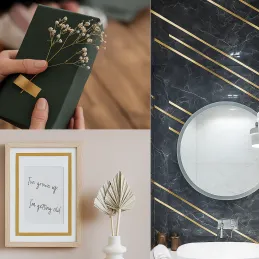 Dekorativna samoljepljiva traka 20 mm / Zlatna