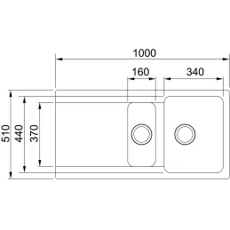 Tectonit sudoper Franke OID 611