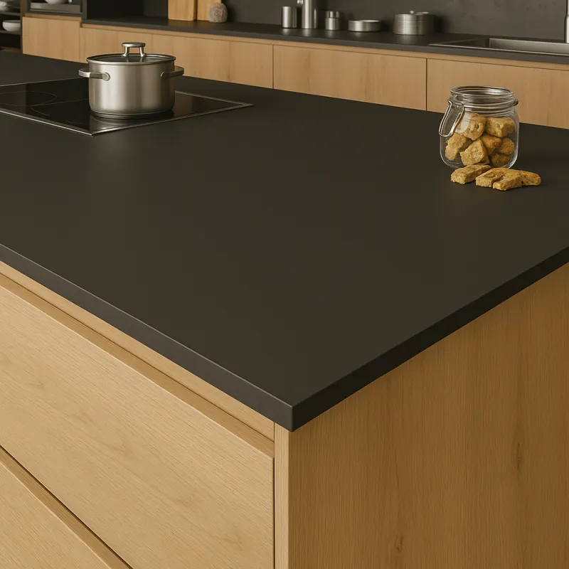 Kompaktna radna ploča PFLEIDERER Vulkan crna super mat / U12000PX