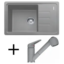 Set G118 Keramički sudoper Franke BSG 611-62 + FC 9547 / Sivi kamen