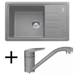 Set G117 Keramički sudoper Franke BSG 611-62 + FC 9541 / Sivi kamen